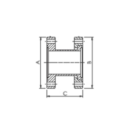 CF Full Nipple Non-Rotatable DN16 Stainless Steel 304