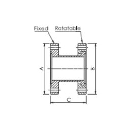 CF Full Nipple Rotatable DN16 Stainless Steel 304