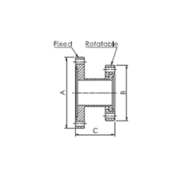 CF Reducer Straight Rotatable DN35 to DN16 Stainless Steel 304