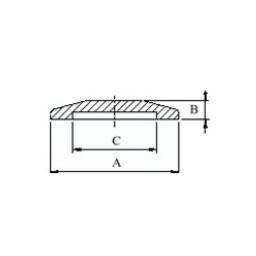 KF Blank Flange DN16 Stainless Steel 304