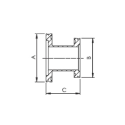 ISO-K Reducer Straight DN100 to DN63 Stainless Steel 304