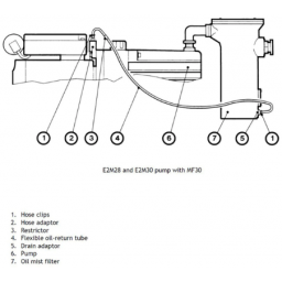 Edwards Oil return kit 28/30 to MF