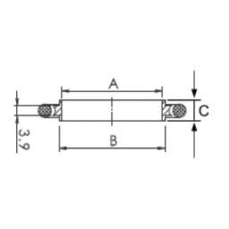 KF Centering Ring DN10 with Nitril/NBR O-Ring Stainless Steel 304