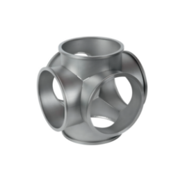 ISO-K Cross Equal 6-way DN63 Stainless Steel 304