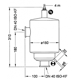 Pfeiffer URB 040, catalytic trap, 230 V