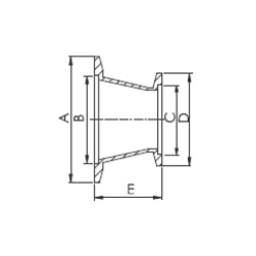 KF Reducer Conical DN25 to DN10 Stainless Steel 304