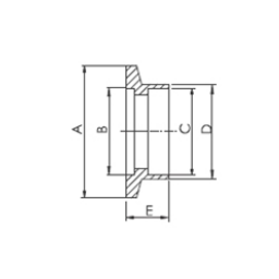 KF Socket Weld Flange DN10 Stainless Steel 304