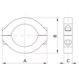 KF Clamp for Metal Seals DN20 & DN25 Stainless Steel 304