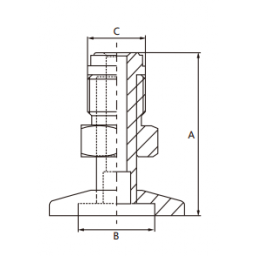 KF VCR Adaptor Male DN16 NPT 1/4" Stainless Steel 304