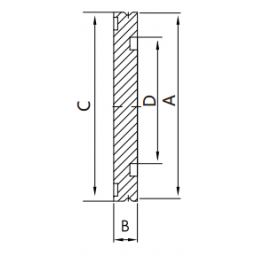 ISO-K Blank Flange DN63 Stainless Steel 304