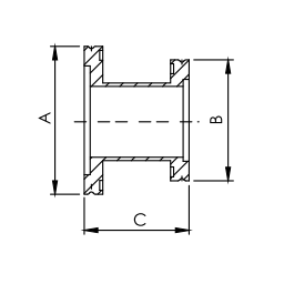 ISO-K Reducer Straight DN80 to DN63 Stainless Steel 304