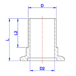 KF Hose Adaptor DN10 OD 13 Stainless Steel 304