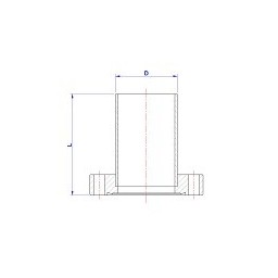 CF Half Nipple Rotatable DN16 Stainless Steel 304