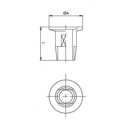 KF Screw-in Flange DN10 Thread G3/8" Stainless Steel 304