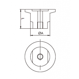 KF Screw-on Flange DN25 Thread G1" w/o Seal Stainless Steel 304