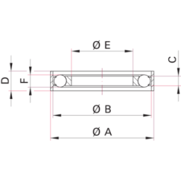 KF Centering Ring DN16 SS304 with Outer Ring Alu & Viton/FKM O-Ring