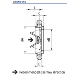 KF Centering Ring with Trottle DN25