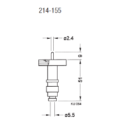 Coaxial feedthrough BNC DN 16 CF-F