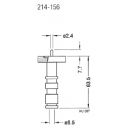 Coaxial feedthrough MHV DN 16 CF-F