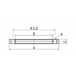 ISO-K Collar Flange with Retaining Ring DN63 Stainless Steel 304