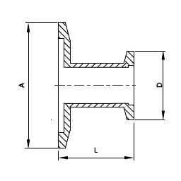 KF Reducer Straight DN25 to DN16 Stainless Steel 304